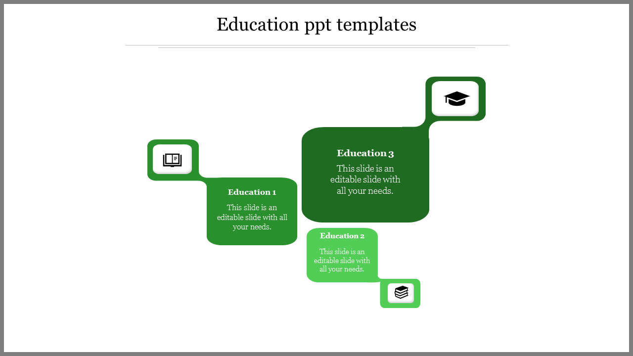 education ppt templates-green